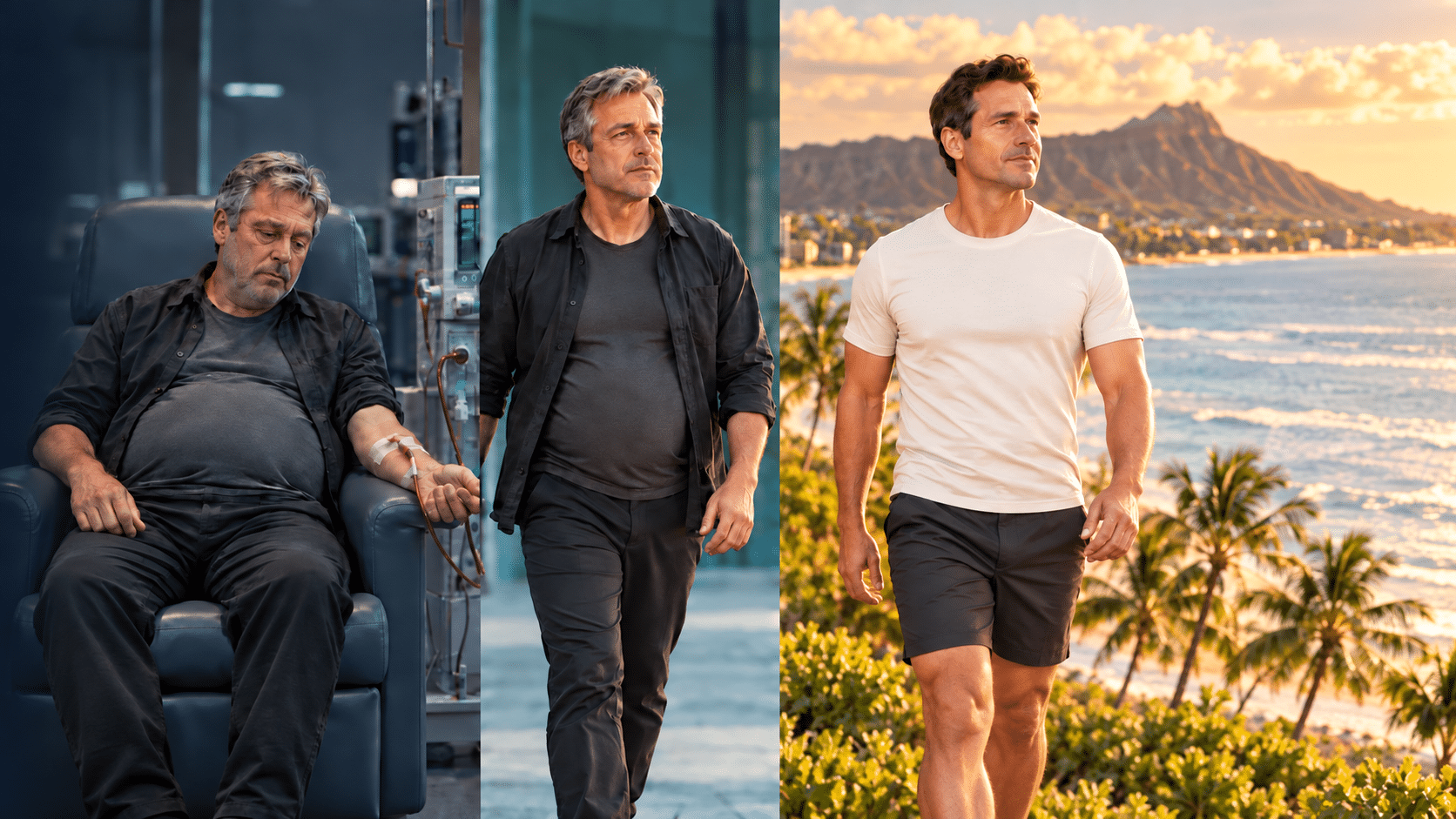 A conceptual progression from severe health challenges to renewed vitality and capability